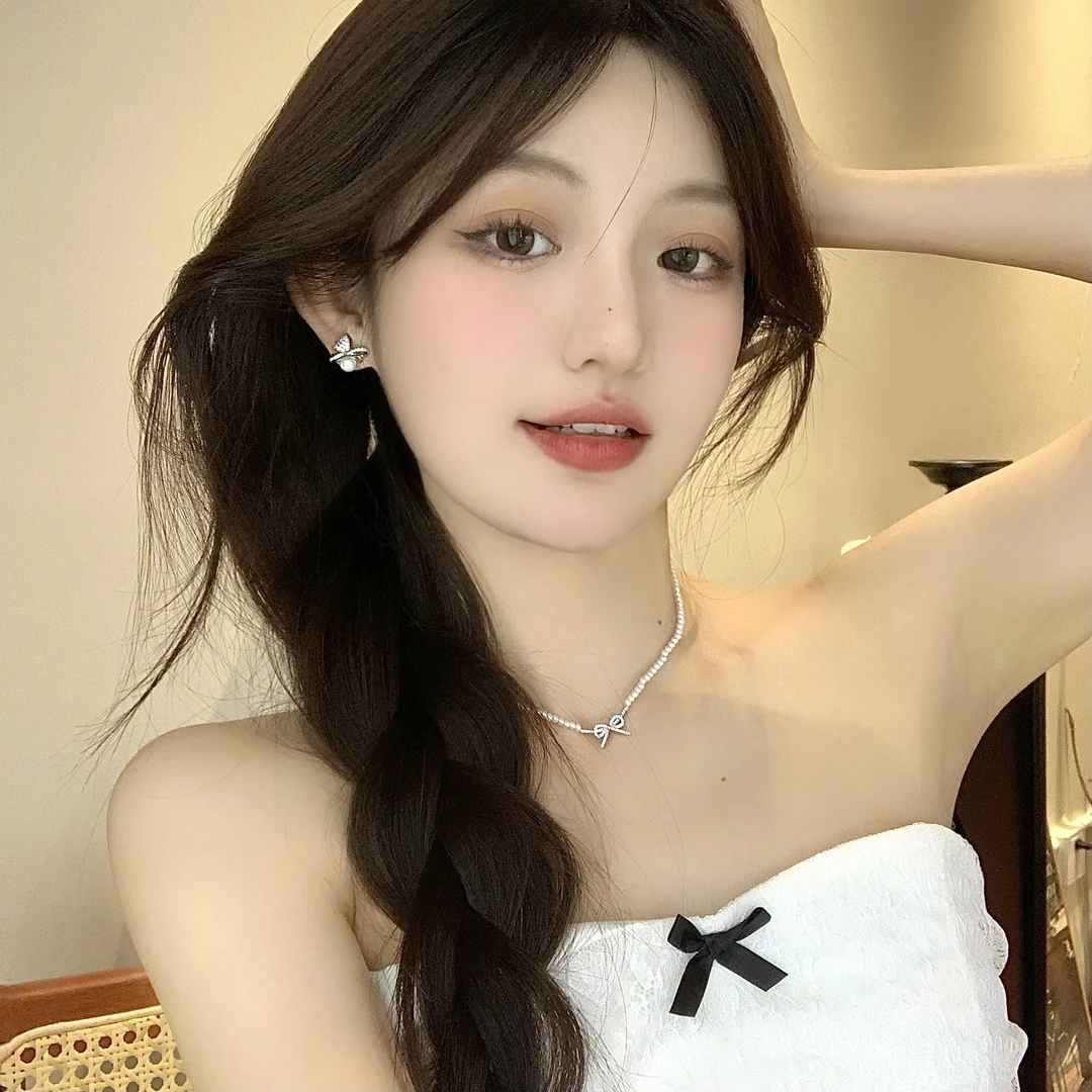 FULL GIRLISH耳环01566蝴蝶结轻奢感耳饰耳钉