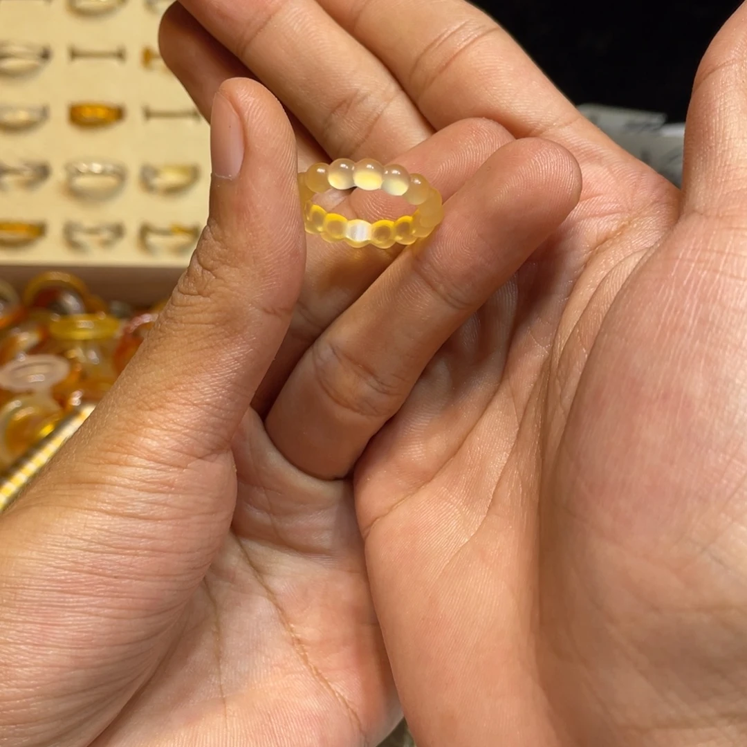 玛瑙/玉髓未镶嵌戒指237号港16 默认瑕疵