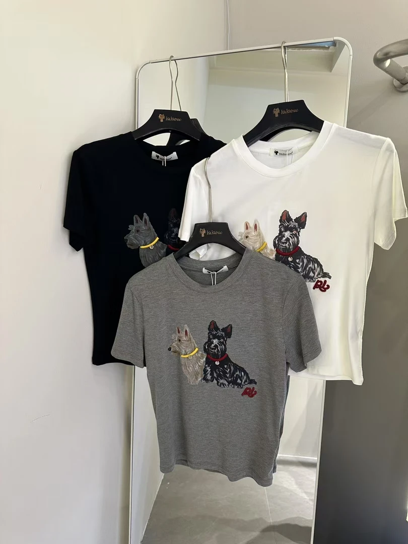 【特价】常规圆领常规型休闲风短袖宽松修身型印花女性T恤常规款