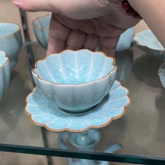 瓷片陶瓷茶具汝瓷茶具