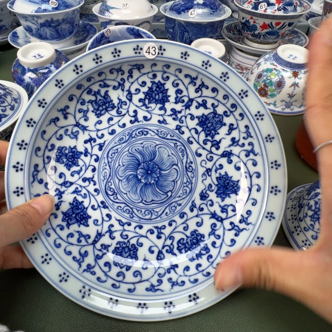 陶瓷景德镇纯手工纯手绘茶具木木43