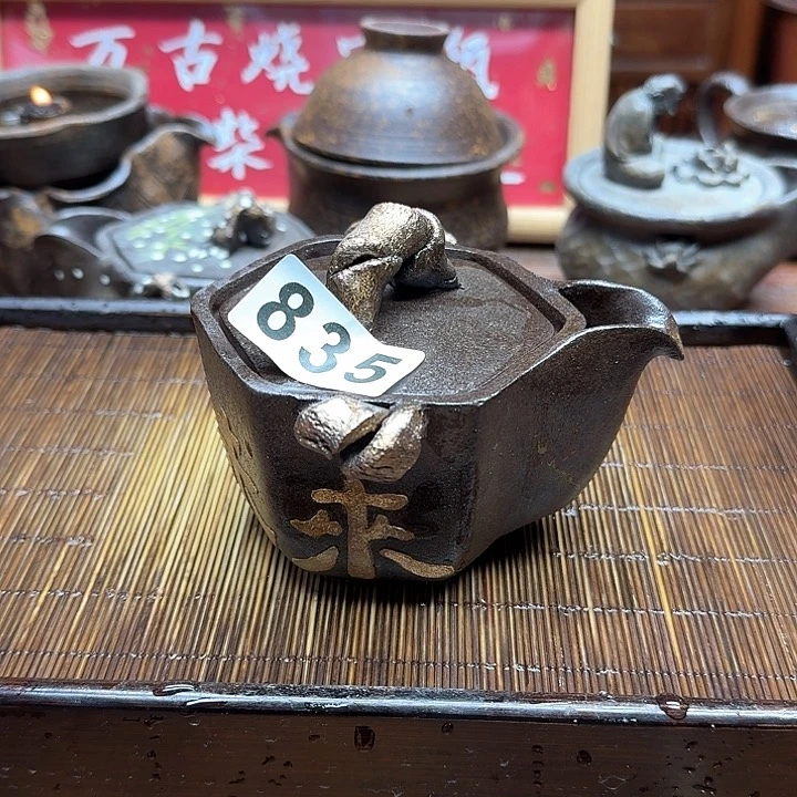 纯手工制作粗陶茶具