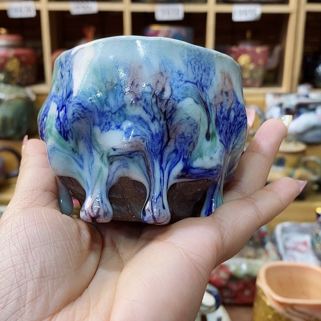 粗陶柴烧志野茶器