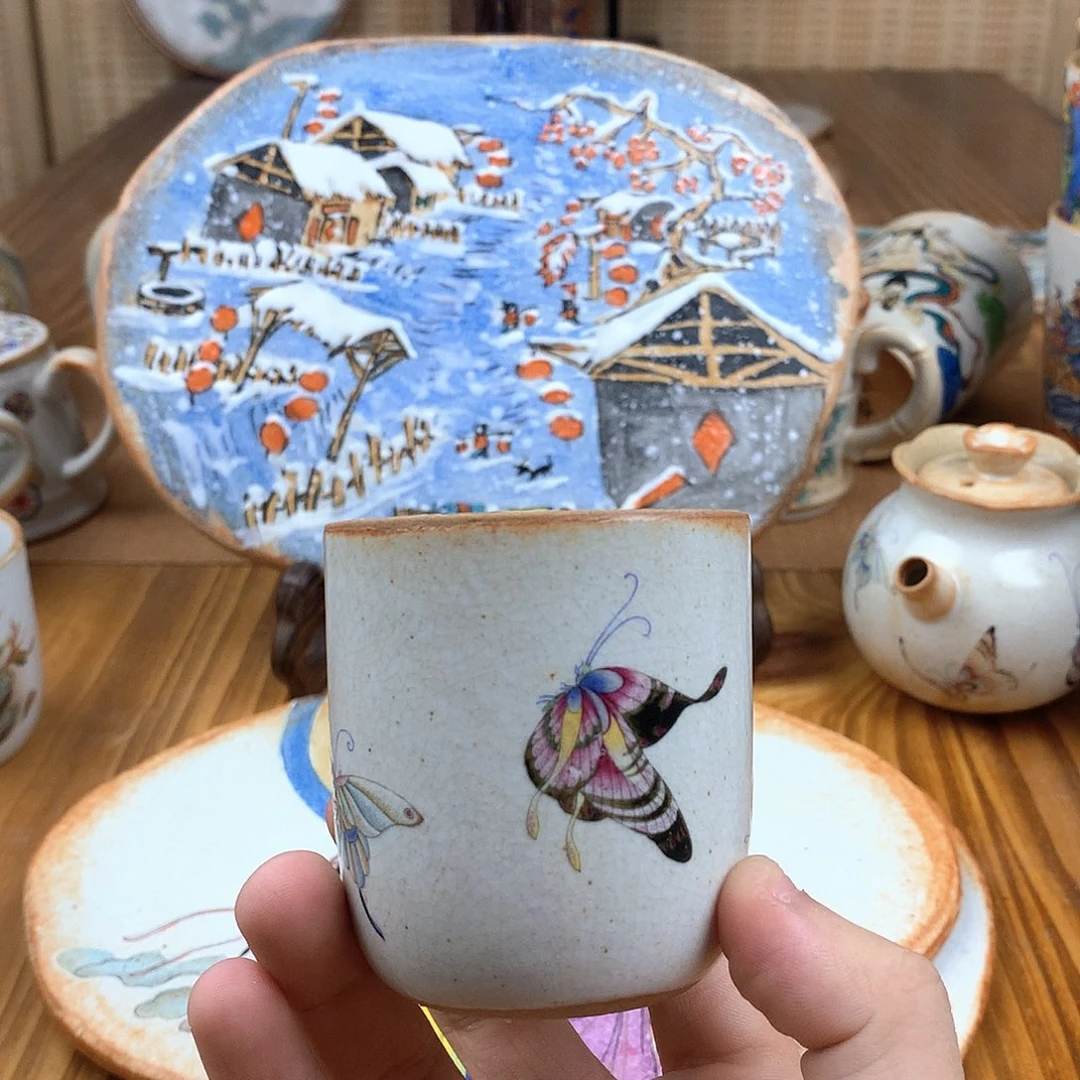 如***雪杯景德镇陶瓷手作