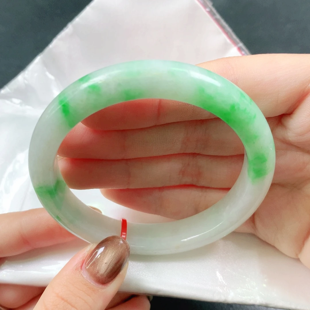 翡翠未镶嵌手镯56圈1217