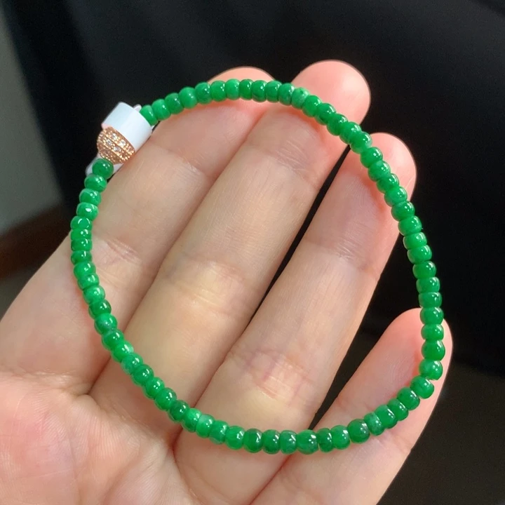 翡翠未镶嵌手链天然缅甸A货翡翠