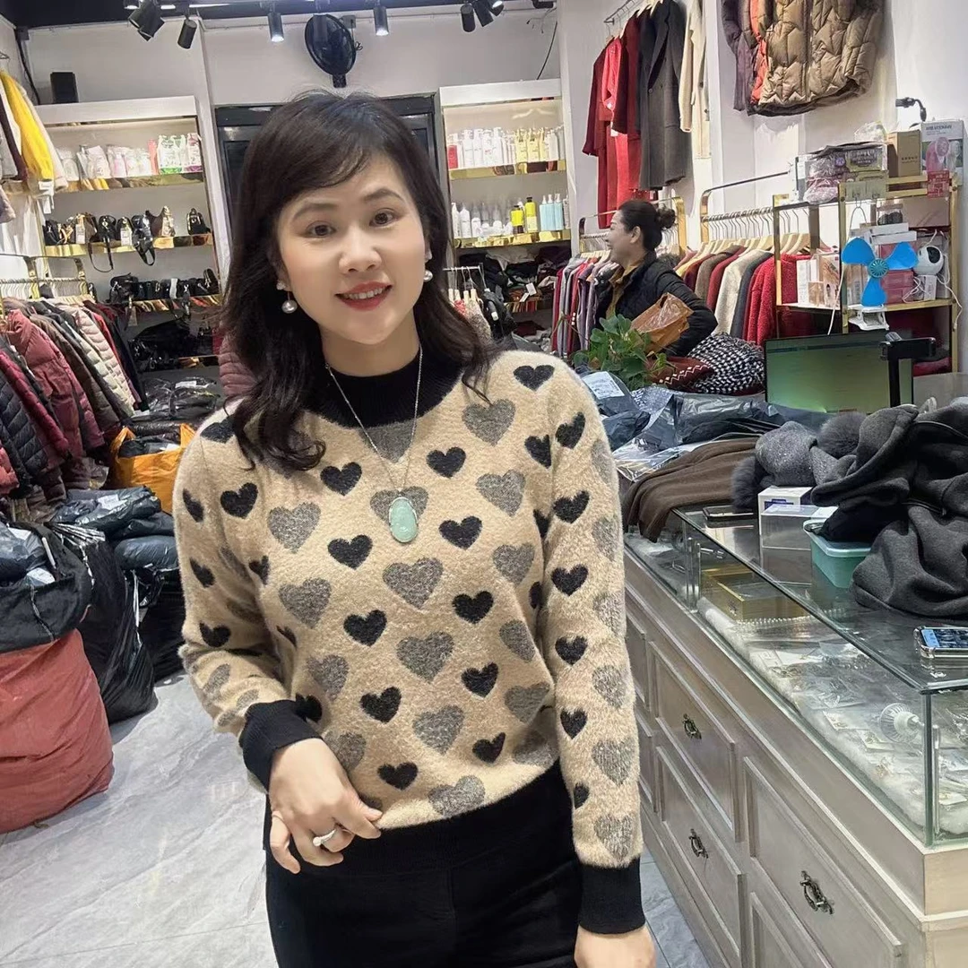 1-3682韩国绒毛衣57长