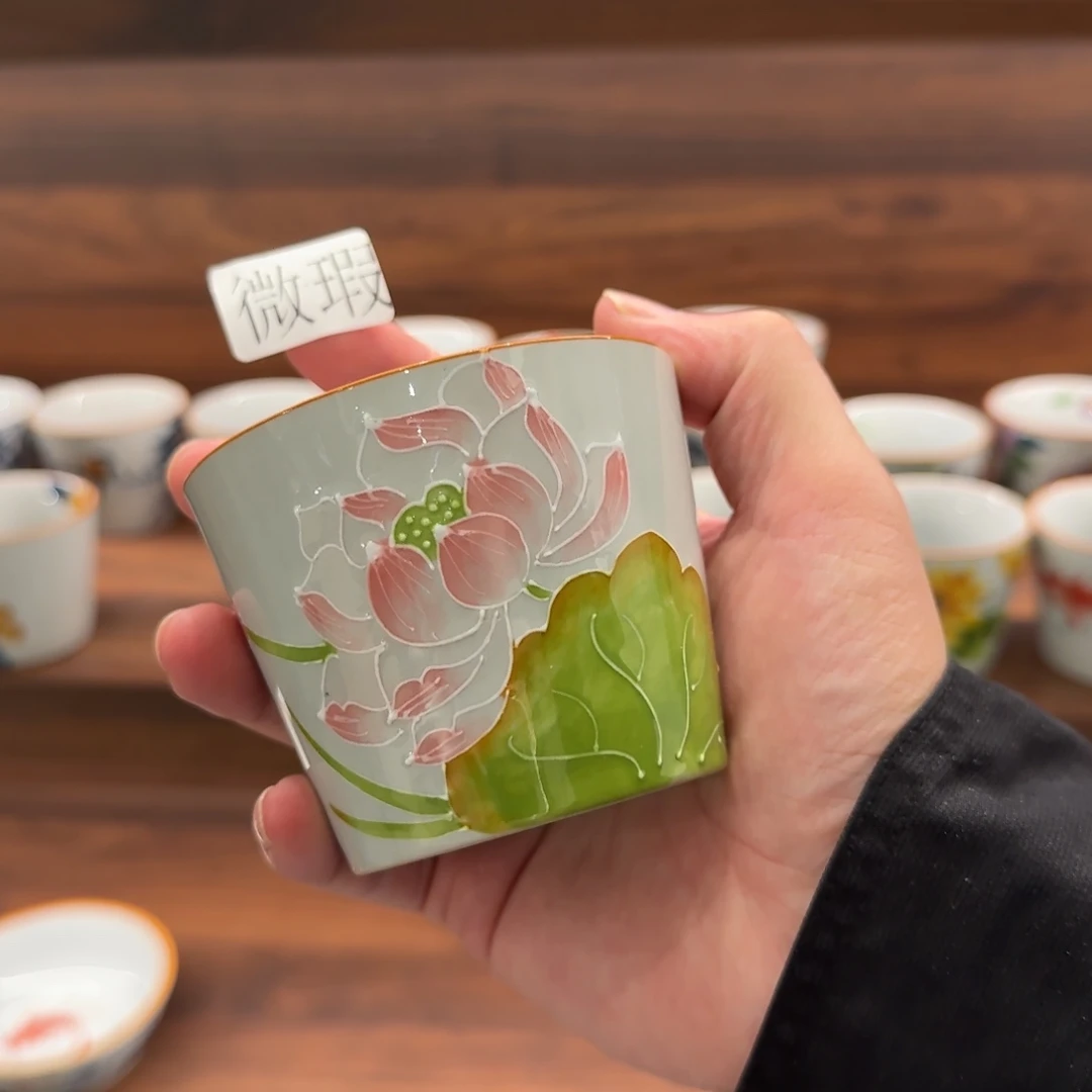 釉下彩纯手绘微瑕