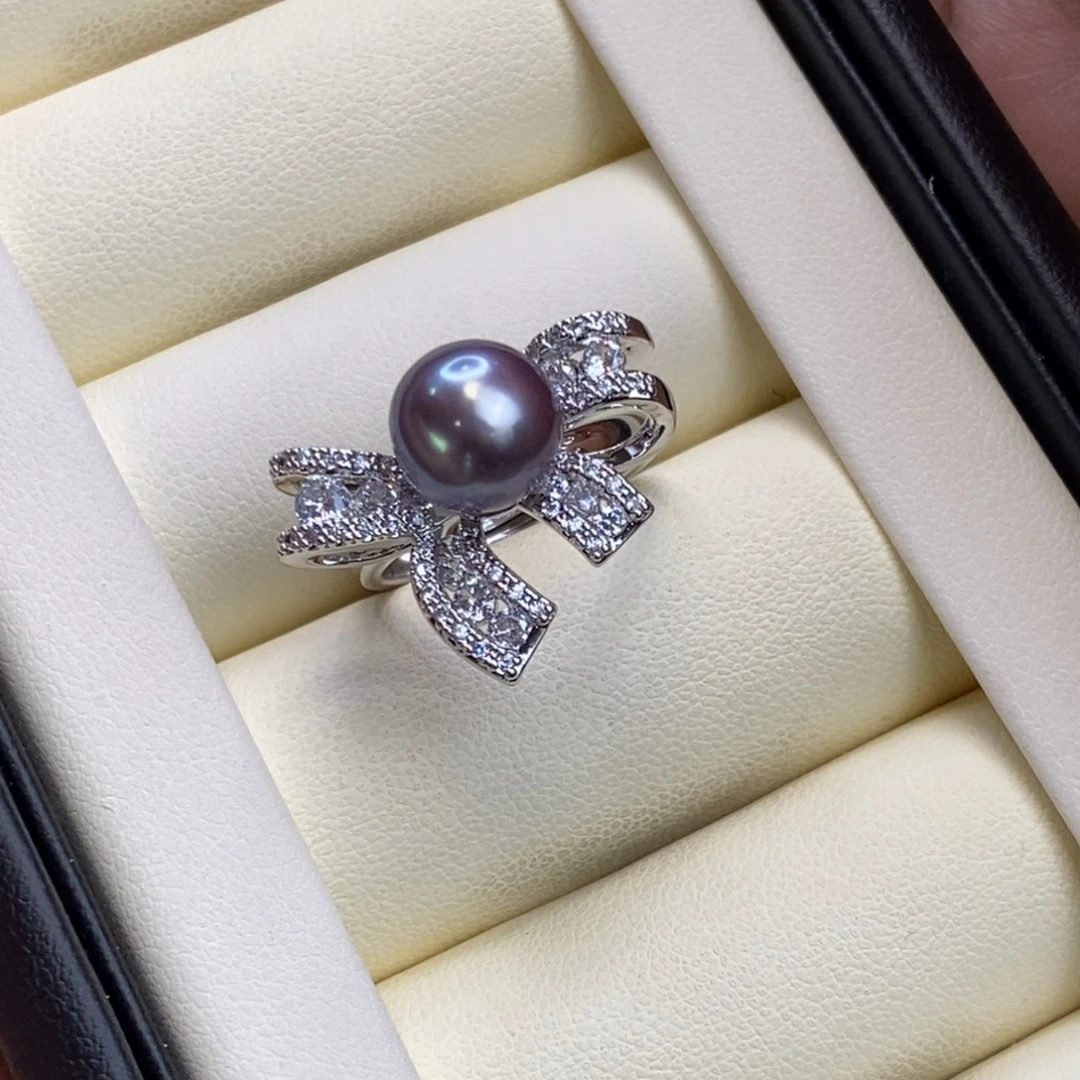 戒指未镶嵌淡水珍珠特价