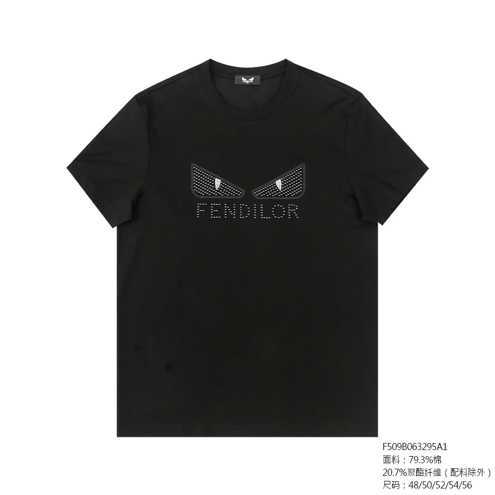 FENDILOR小怪兽25年春夏款男士T恤 F509B063295A