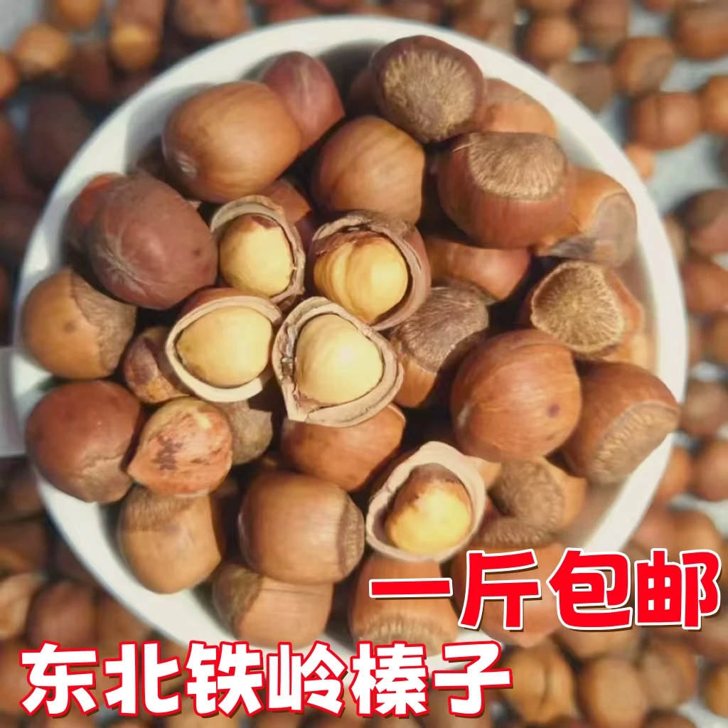 榛子东北榛子铁岭手拍榛子开原山榛子水漏薄皮散装称重包邮净重