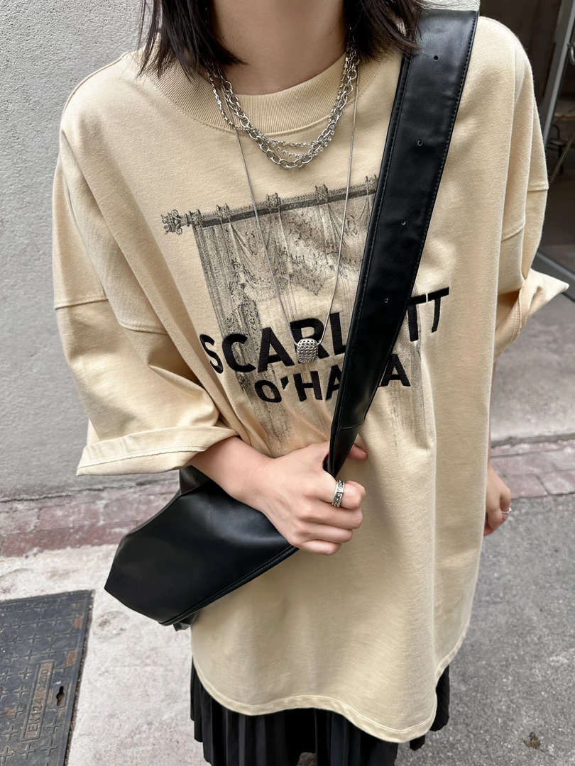 YCH 设计师品牌logo字母T恤 S71Z010