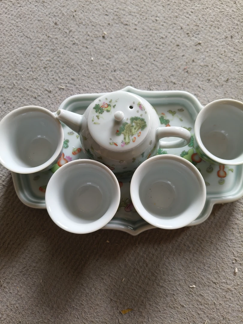 景德镇陶瓷茶壶六件套