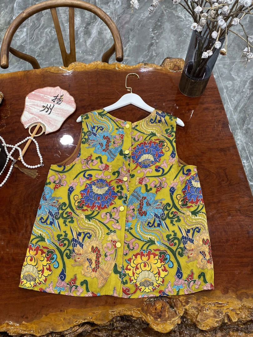 新中式国风女装2025夏季新款宽松显瘦百搭背心上衣