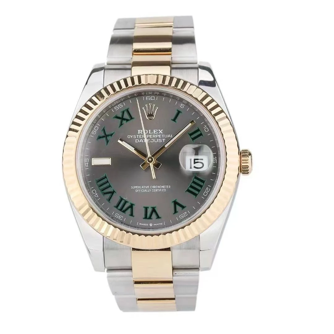 99新 Rolex/劳力士 劳力士日志型M126333-0019/41MM间金全套男表