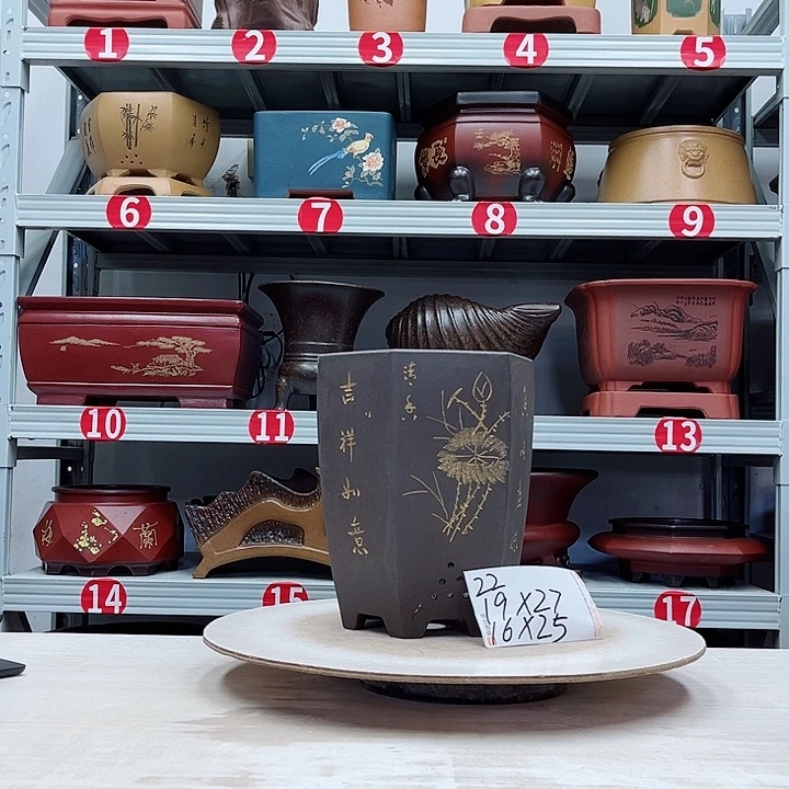 紫砂花盆紫砂花盆