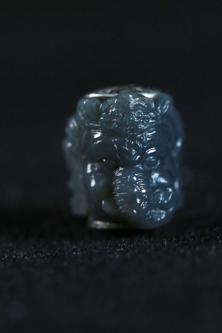 925银莫桑石银制品 S925 象神顶珠