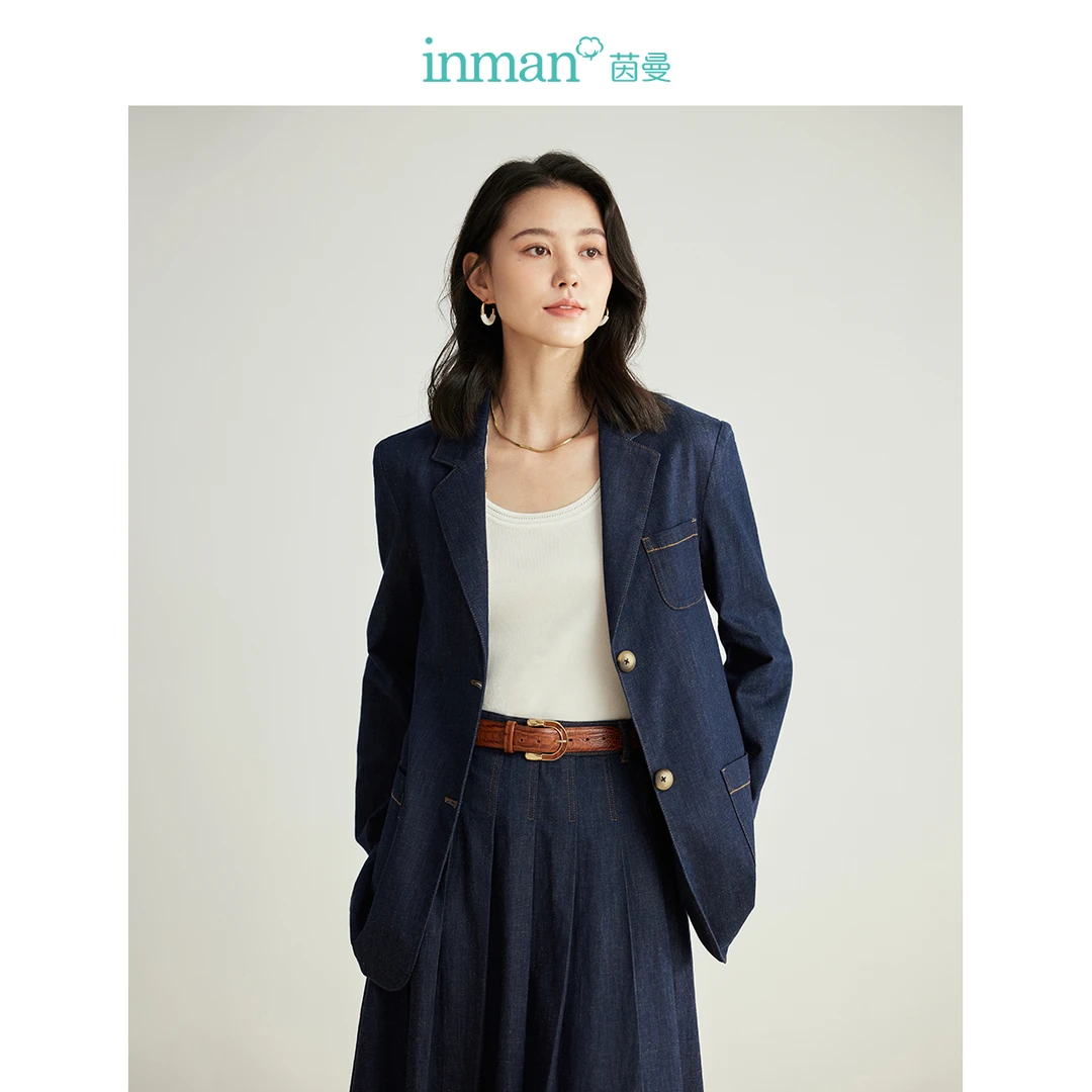 【商场同款】茵曼春秋新款女西装外套西服小休闲通勤长袖百搭