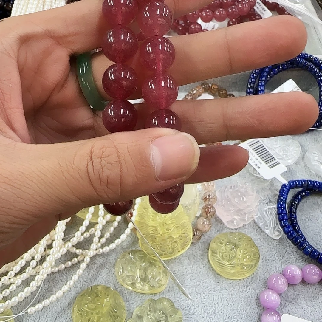 手链未镶嵌水晶星光草莓晶