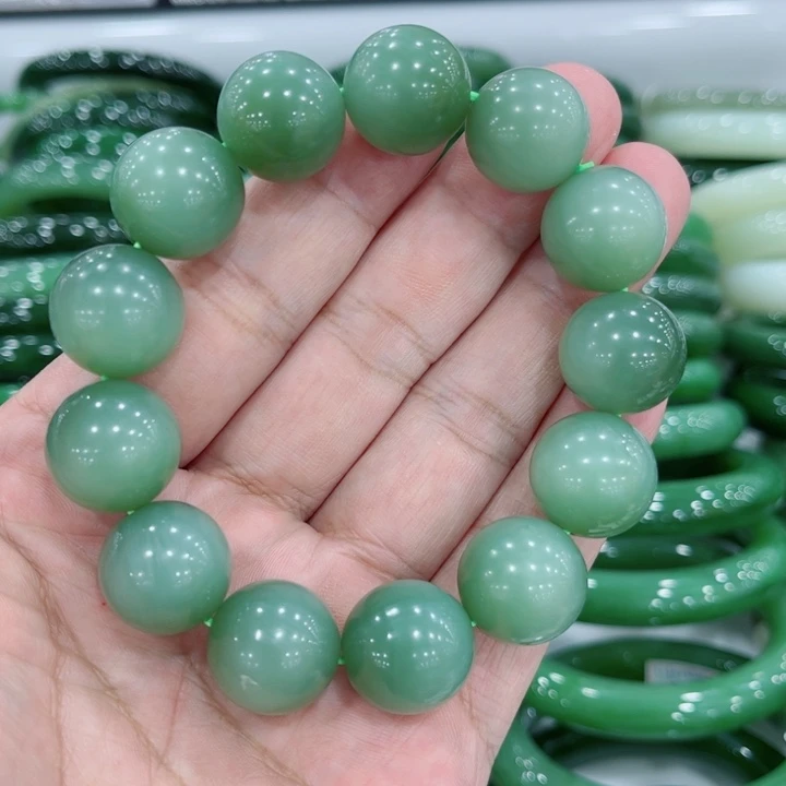 和田玉未镶嵌手链16.5mm