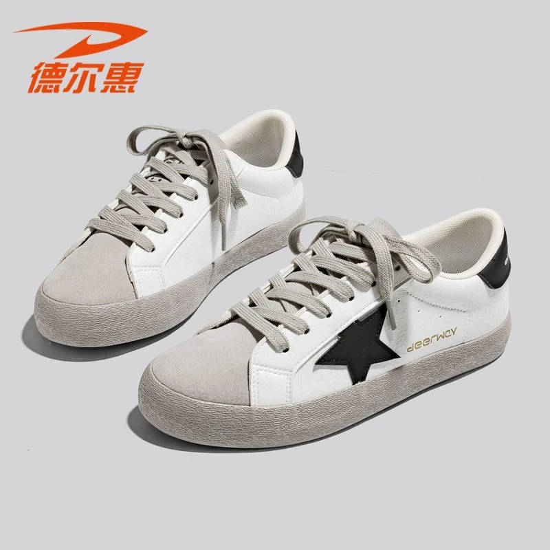 【小铭学长】德尔惠德训鞋正品假一赔十星星斑纹女板鞋241213809