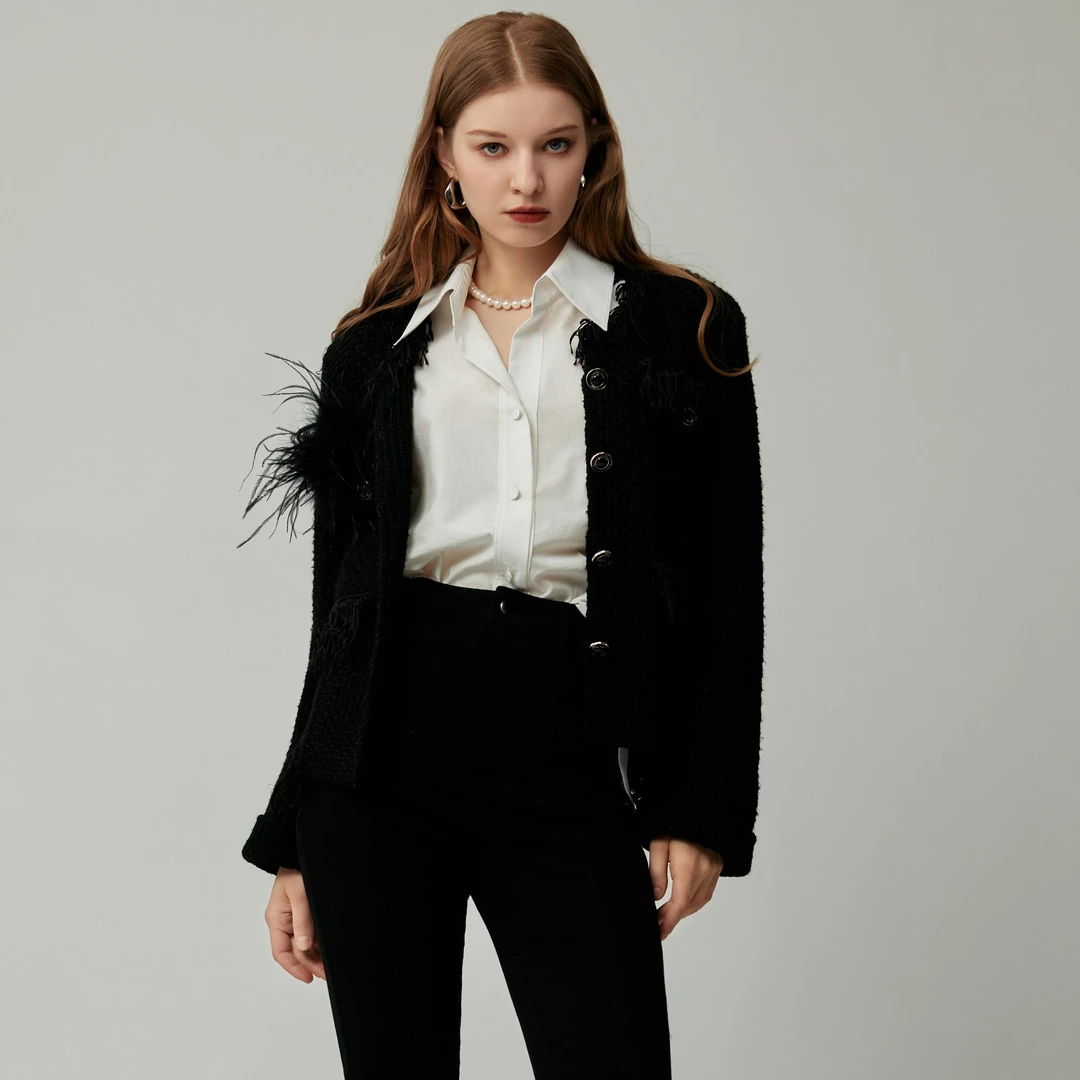 SAFICOO  时尚休闲  小香风设计款外套