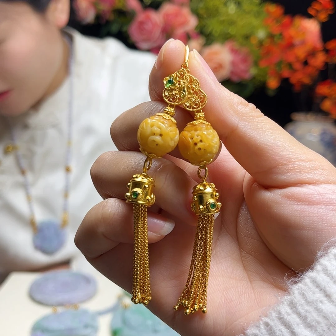 翡翠颈饰银S925镶嵌天然