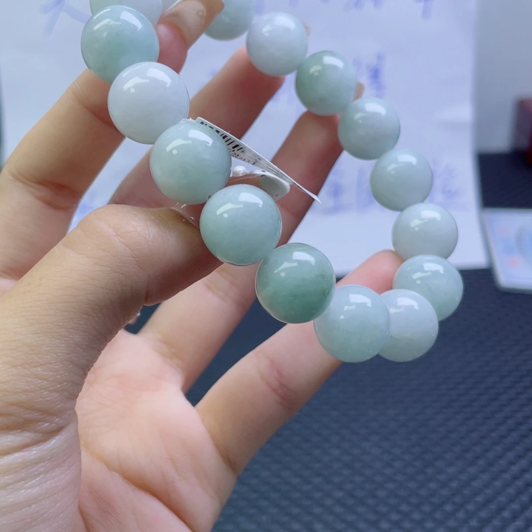未镶嵌定制翡翠珠串