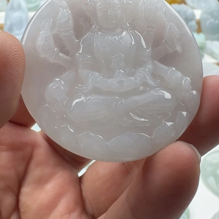 翡翠未镶嵌颈饰天然缅甸A货翡翠