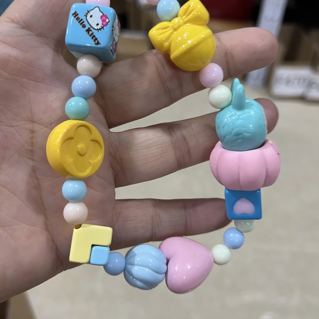 F128蓝色布布手机链