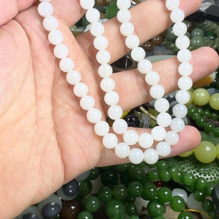 未镶嵌和田玉（白玉）车挂
