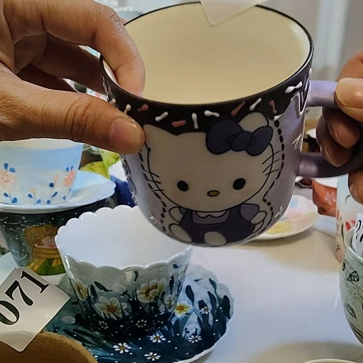 瓷杯子景德镇陶瓷釉下彩咖啡杯