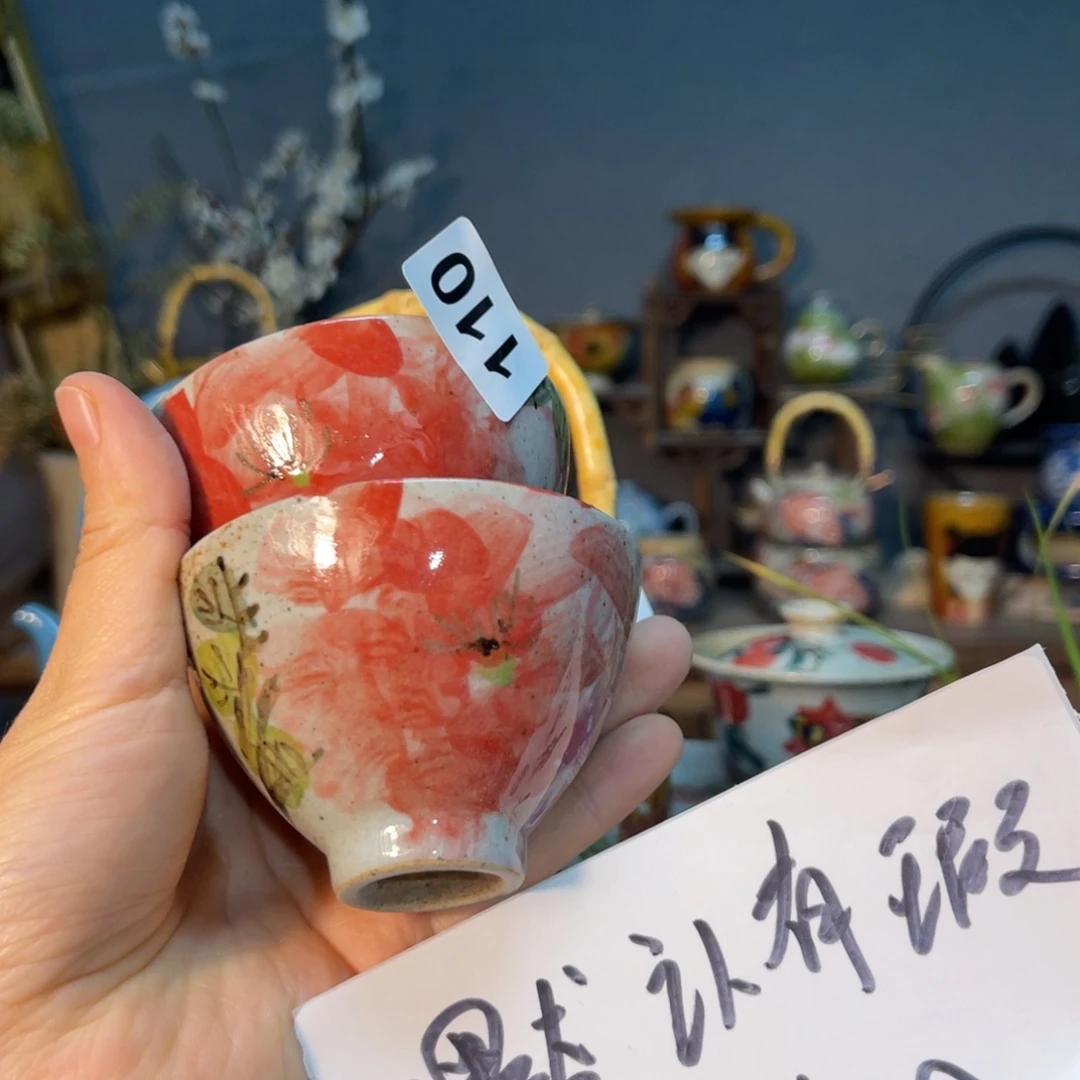 杯素浅陶瓷手工手绘