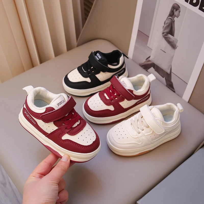 韩版女童板鞋儿童宝宝小白鞋2025春季男童幼儿园学步鞋防滑机能鞋