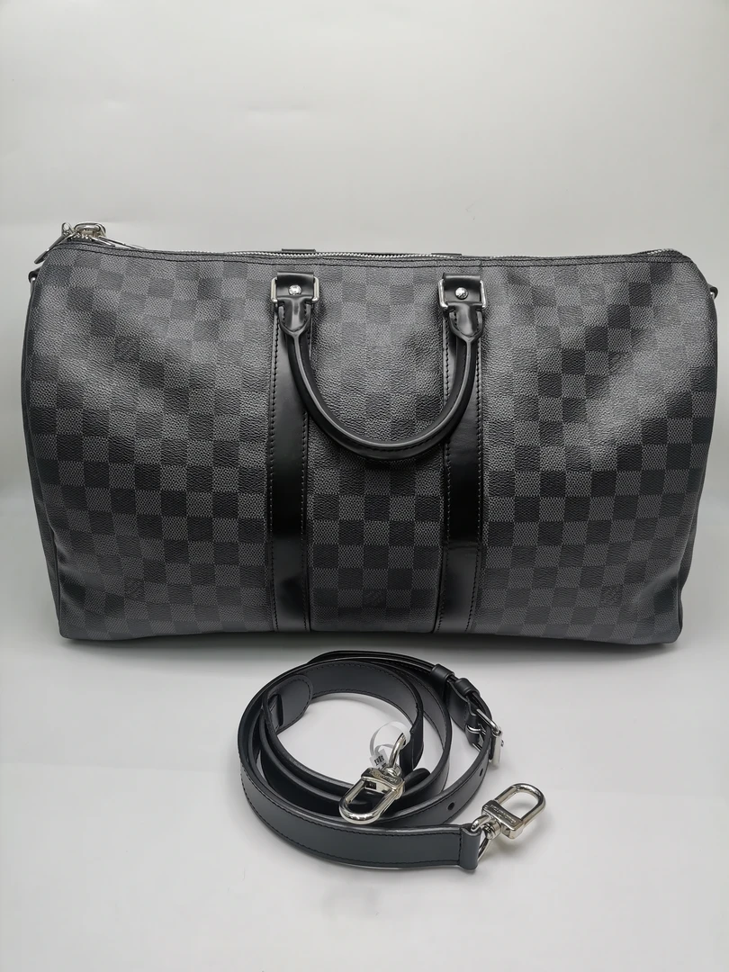 99新 LouisVuitton/路易威登 97新16932 LV黑棋盘格旅行袋 时尚