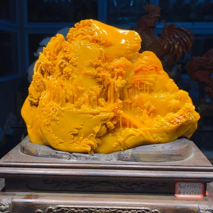 用***7寿山石寿山石雕刻艺术品