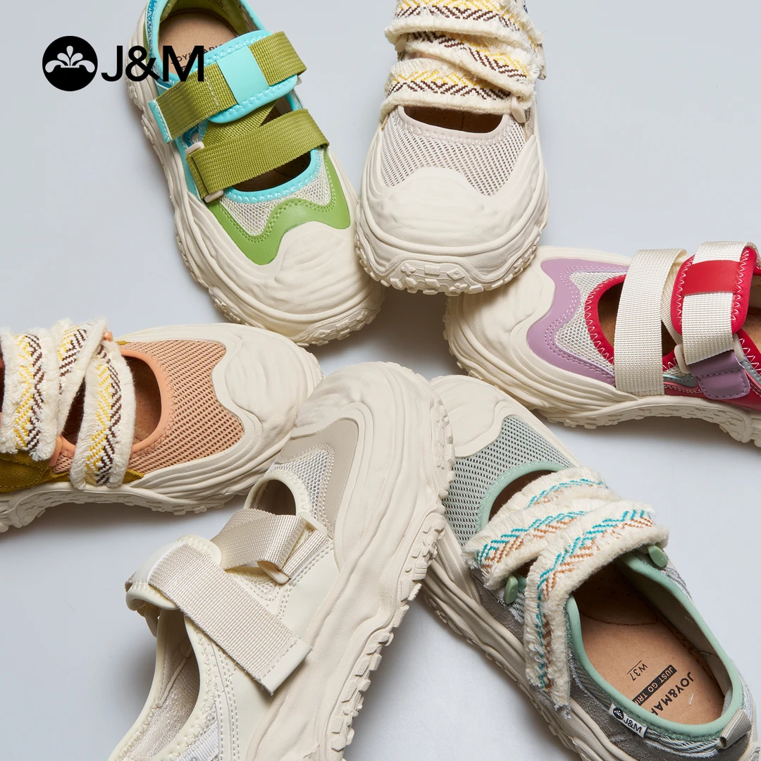 J&M/快乐玛丽2025夏季休闲风少女风浅口低帮帆布鞋时尚65828W