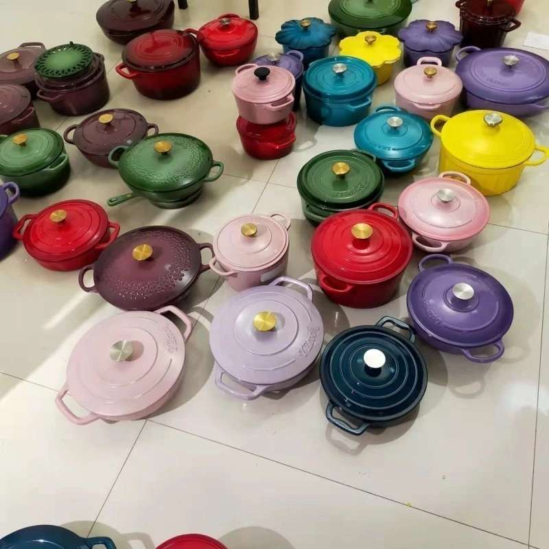 YANZAO/焱造铸铁珐琅锅惊喜盒子套装5