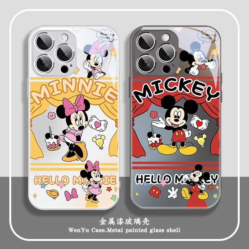 米奇米妮适用于苹果17/华为/小米/vivo/OPPO卡通可爱创意手机壳