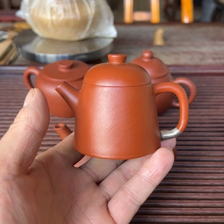 紫砂茶壶赵庄朱泥、全手工