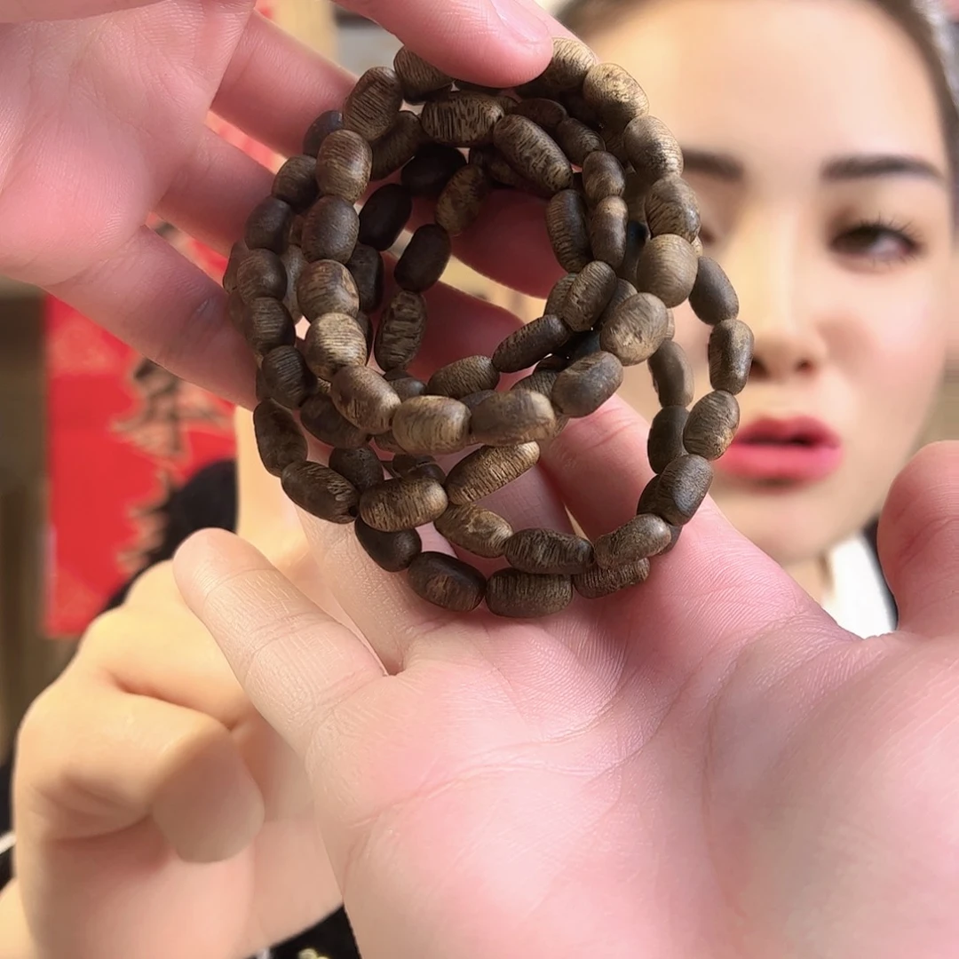 沉香手串香港野绿留疤单圈多样性发货一条