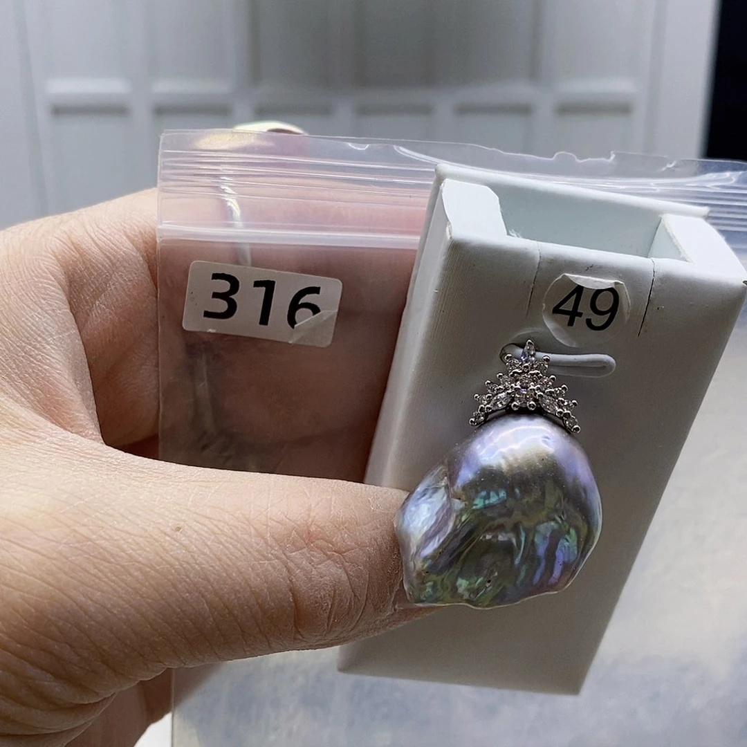 颈饰合金淡水珍珠