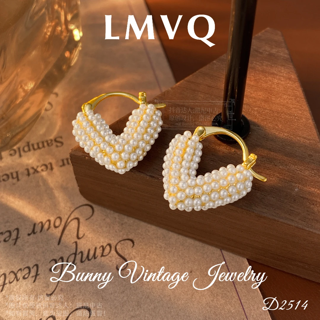 镀K金D2514 法【伊语甜心】LMVQ 罗曼维奇限定耳环