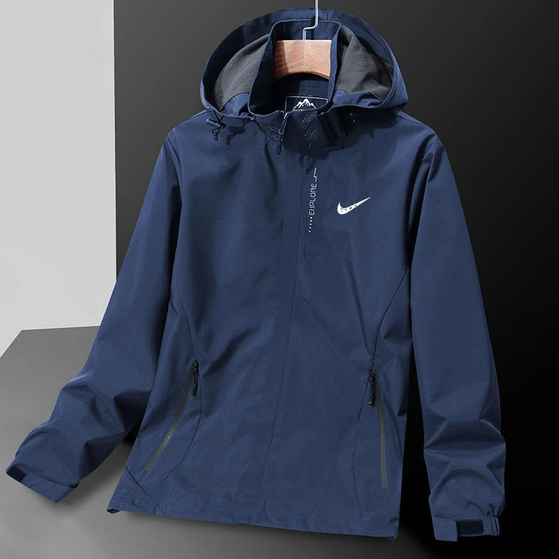 品牌春秋季冲锋衣男女同款户外登山服防风防水运动连帽1