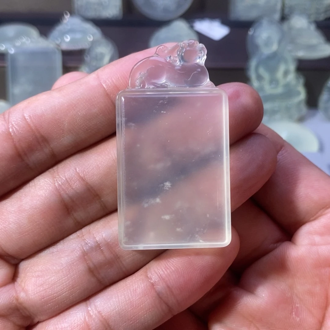 未镶嵌岫玉吊坠科*