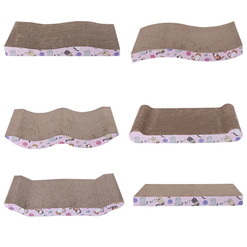 猫玩具不掉屑猫抓板宠物用品加大磨爪耐抓瓦楞纸卡通直供