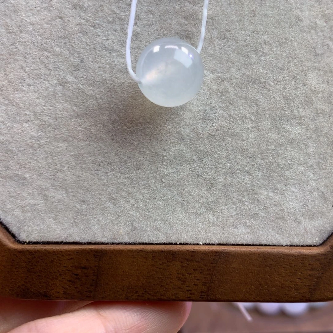 未镶嵌手链翡翠11.9mm糯白