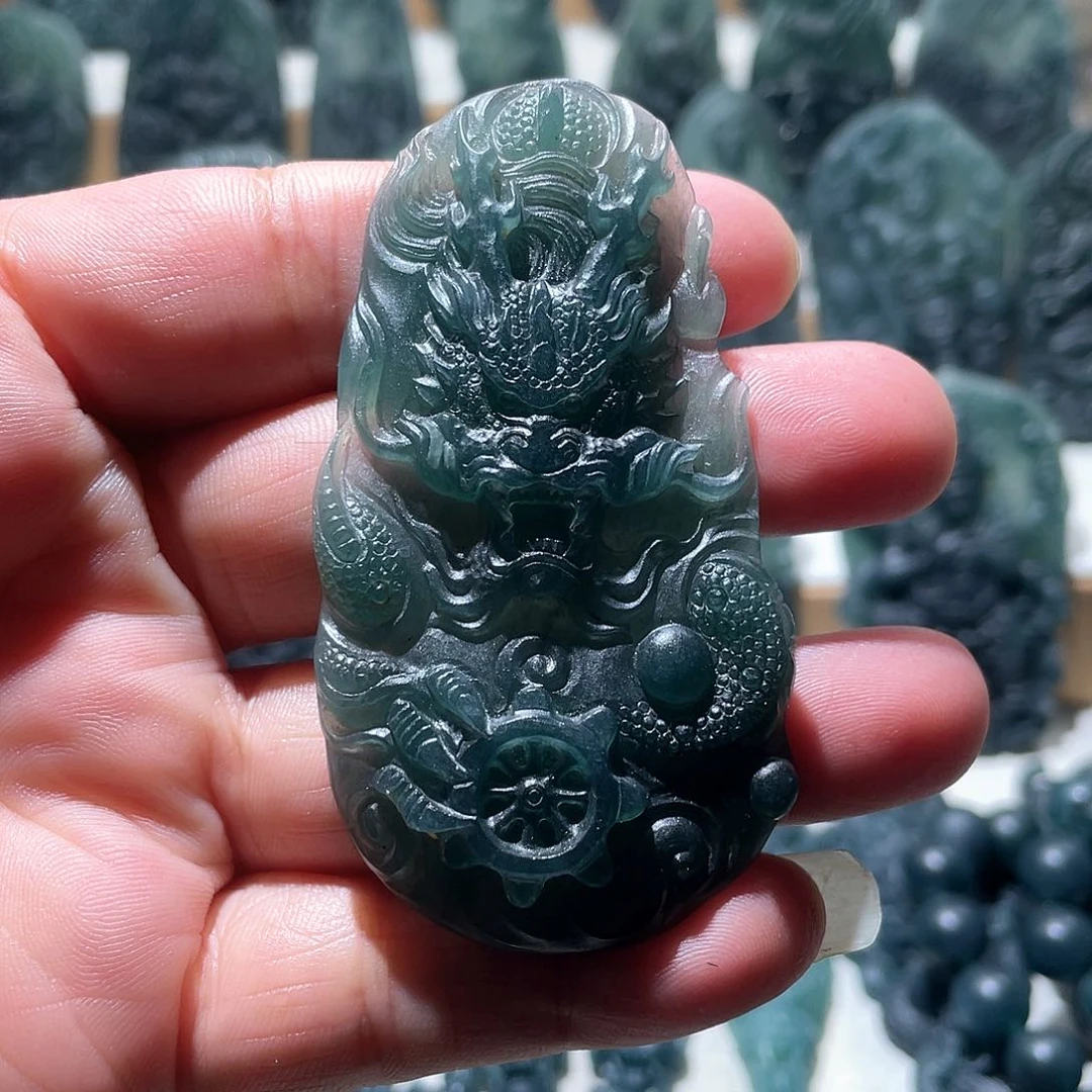 定制翡翠未镶嵌龙