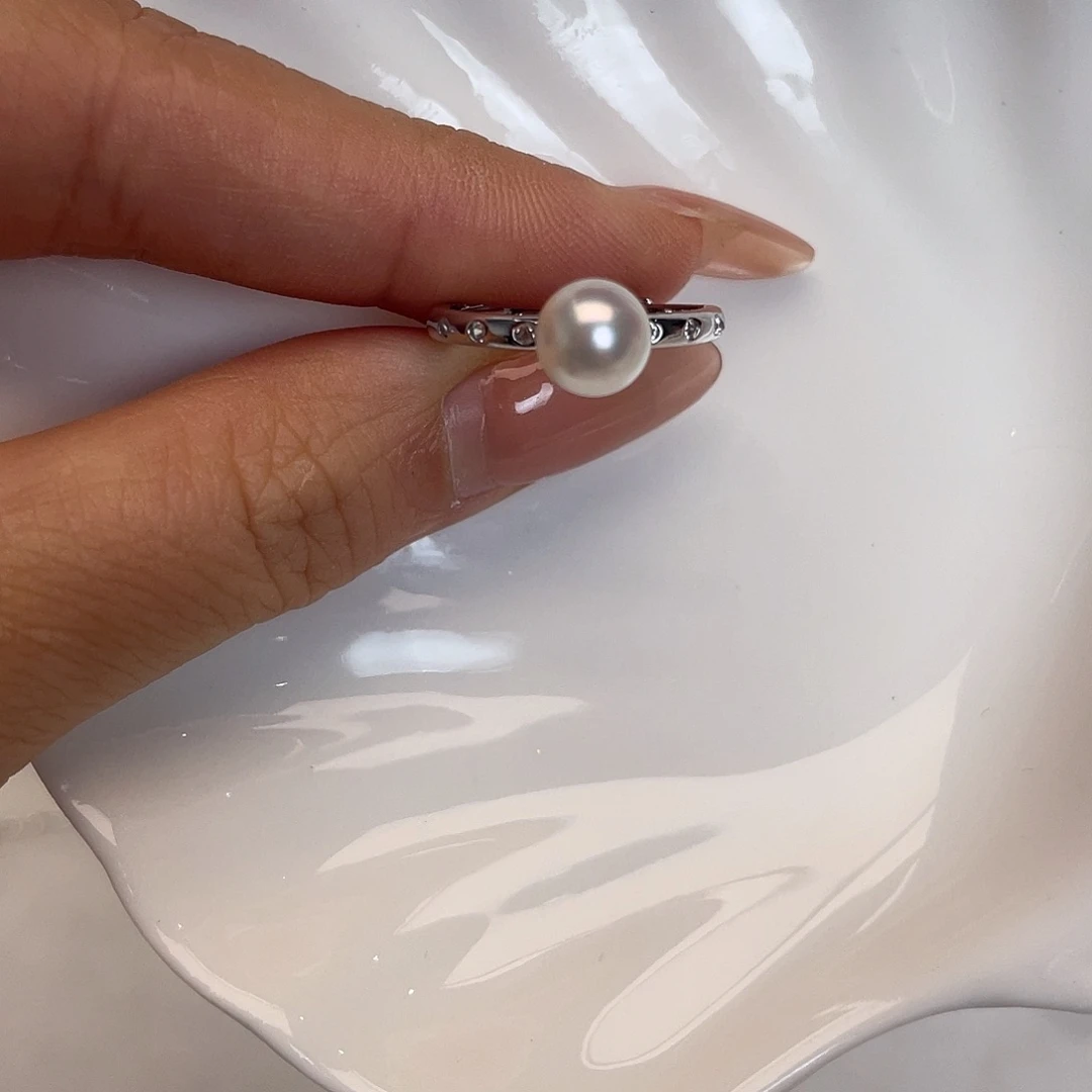 银S925镶嵌颈饰海水珍珠