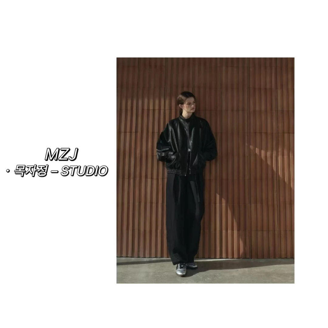 무지징-「甜酷少女」韩国单！短款皮衣开春高级感外套-8850-Y